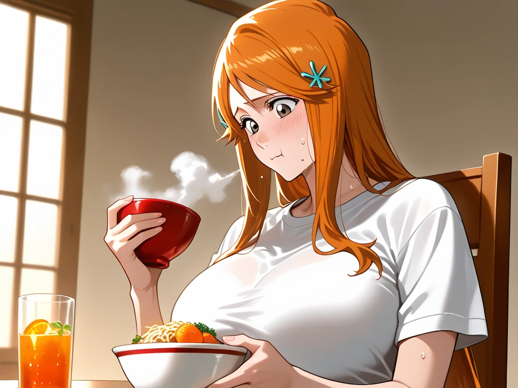 Le personnage Makima de la série animée Chainsaw Man, fragile, obésité morbide, ssbbw, pleine longueur (corps entier 1.1.), fond sombre, obscurité, anatomie correcte 1.1, anatomie correcte de la main, Très féminin, corps gras et rond, grosses Jambes, fesses, beau corps obèse, ventre rond et mou très gras, cheveux roux, Yeux oranges, Cercles rouges pour les écoliers, chemise blanche, jupe noire, cravate noire, pose sexy, réaliste, very détaillé, beau corps, détaillé body, détaillé hands, détaillé, vibrant, détaillé Face, Conception des personnages de Makima. very détaillé, détaillé body, détaillé hands, détaillé Face, Art animé, Hugh Détails, Visage très abattu, détaillé eyes, Illustration ultra fine, Meilleure ombre, détail fin, beautiful détaillé glow, beautiful détaillé, Extraordinairement beau, extremely détaillé, inexpressif, composition épique, Style animé. art animé, Style animé. Jupe noire, chemise blanche, cravatte, pose sexy. Double menton, visage très gras, grosses joues, joues potelées