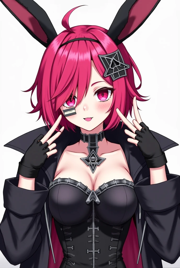 1 girl, Devil's tail and wings, hair ornaments,(Grin),Sexy ass, Colorful clothes, Purple and white hair, Short Bob, Shorts, Naughty look, Beautiful expression, Pink Eyes, (Hearts in eyes), Pale background,18-year-old, Colorful Hair, Messy Hair, Romanticism, modern art, Impressionism, reflected light, 8k, masterpiece, Advanced Details, Highest quality, Accurate anatomy