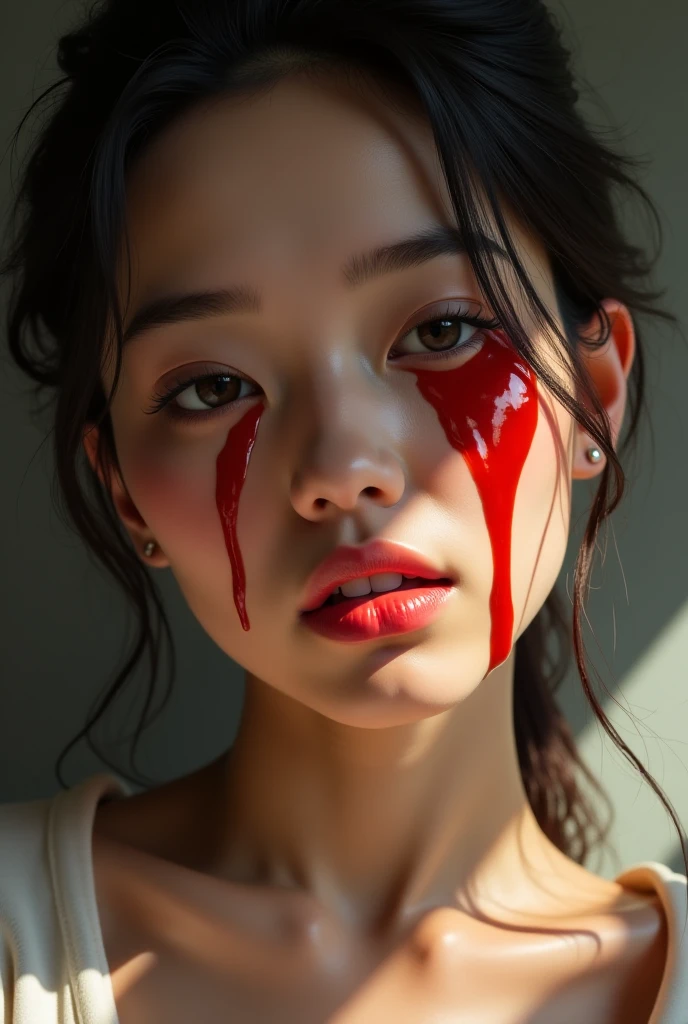 There was a woman with a red face., beautiful art illustrations, Beautiful digital artwork, Amazing digital illustrations, By Zhang Lu, By Liang Kai, beautiful character drawings, By Mawan, Spectacular digital painting, By Zhang Han, By Li Song, Inspiration from Feng Huazhong, Beautiful digital illustrations, By Yang J