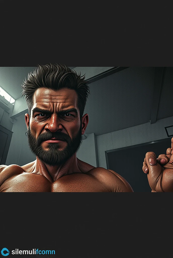An underground club with a ring in the garage、Big muscles、Men、Lynching、Body Punch、prison、Large Breasts、Loincloth