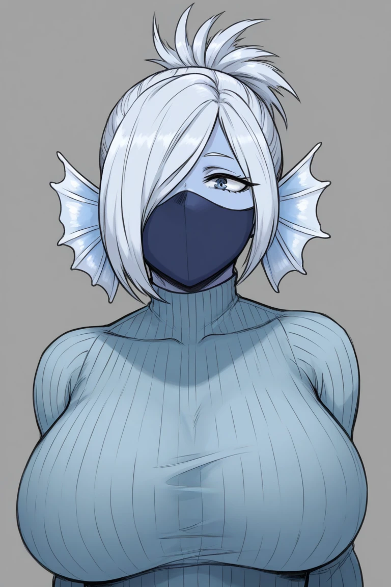 beautiful, masterpiece, super detailed, perfect lighting, dark gray background, <lora:ekuneStyleLora_ekunestyle:0.9>, 1girl, vengeful spirit, blue wings, beautiful girl, beautiful face ((vengeful spirit)), white hair, red eyes, blue skin, blue hands, short hair, huge ass, wide hips, breasts, nipples, from below, good drawn hands, sweat, realistic, breasts, <lora:vengefulSpiritDota2_v01:0.9>, looking at viewer, blush, hands on stomach