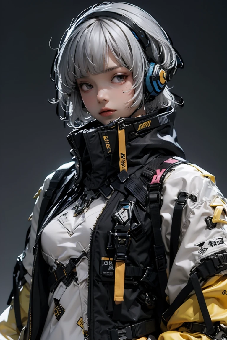 (Masterpiece: 1.2), Best Quality, High Resolution, Ultra HD, Unified 8k wallpaper, (Illustration: 1.0), Beautiful Detailed, Very Detailed, Perfect Lighting, Very Detailed CG, Asymmetrical 3D Rendering, Chrome Flying Around, Sexy Girl Bust Shot, Chaos & Order, High Detail, 5 fingers in hand, eyes looking at the camera