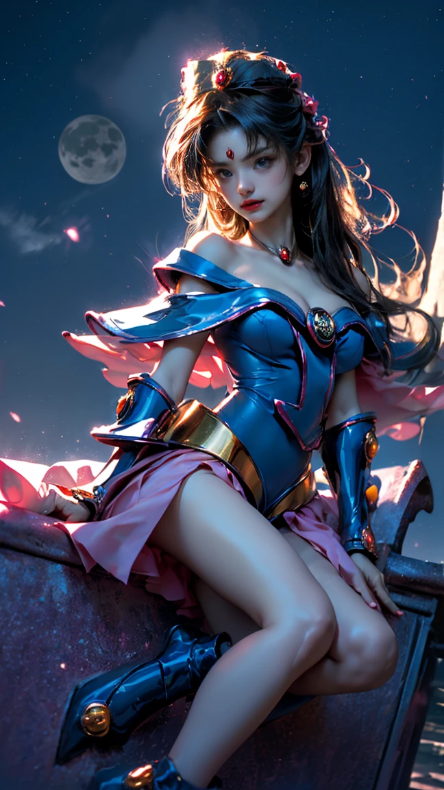 a breathtakingly beautiful dark magician girl, extremely detailed and realistic high-quality portrait, radiantly glowing revealing dress, sexy alluring pose, full body visible, captivating gaze, dramatic magical spell background, cinematic lighting, intricate detailed design, vivid colors, fantasy art style
