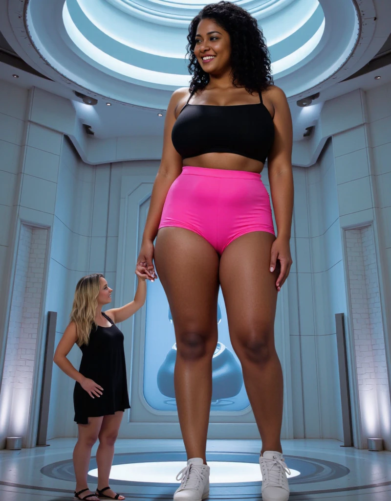 puffy woman in a white transparent organza swimsuit and pink roller skates with a boombox, boombox, is wearing a white transparent organza swimsuit, sutiã e shorts streetwear, in retro swimsuit, coxas grossas, pernas grossas, curvy body, modelo plus size atraente, wearing transparent two-piece swimsuit, estilo de corpo bonito, mulher mais tamanho, coxas grandes, grosso, lizzo, blaster do gueto