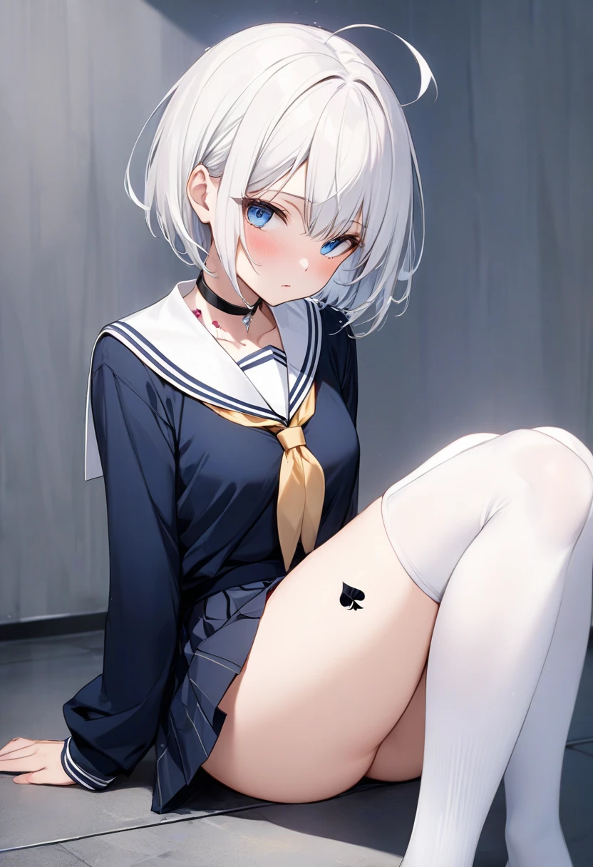 (hentai:1.1), (ideal:1.1), (perfection:1.1), (highest quality:1.2), (best quality:1.2), (alley:1.1), 1girl, (sexy body:1.1), (evil smirk:1.2), (loli:0.9), naughty, (school uniform:1.1), detailed body, sexy thighs, small breasts, short hair, high quality eyes, 4K, highest quality resolution, best quality resolution, best quality upscale,