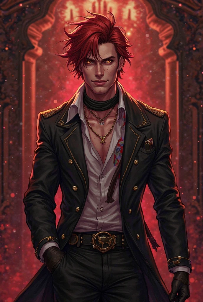 Beetlejuice, dehyadef, official art,, 1boy, male focus, solo, (masculine, facial hair , mustache, stubble, beard), (poltergeist, fantasy scene, demon), (demonic, semi realistic, demonic, shiny skin, textured skin),holographic eyes, heterochromia, purple eyes, striped jacket,striped shirt, two tone hair, streaked hair, multicolored hair, red hair, green hair, wild hair, evil scene,teeth, side lighting, ray tracing, depth of field, solo, extreme light and shadow, masterpiece, post apocalyptic, sexy, beautiful , scary, rich in detail,(detailed eyes), (handsome) detailed, (dirt splotches), (horror theme), (beetlejuice), detailed eyes,(straight-on),(masterpiece), (best quality), (ultra-detailed), (best illustration),(best shadow),rim lighting, beetlejuice, ((Beetlejuice)), crazy grin, crazy expression, <lora:dehya1:0.6>,specular highlights