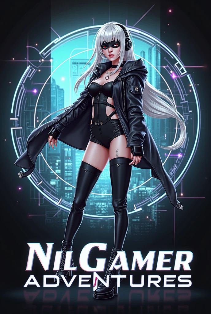 (photo realistic:1.4), (hyper realistic:1.4), (realistic:1.3), (smoother lighting:1.05), (increase cinematic lighting quality:0.9),(((Cyberpunk magazine covers))),glossy cover,Android 18 from Dragon Ball,Rainbow Color