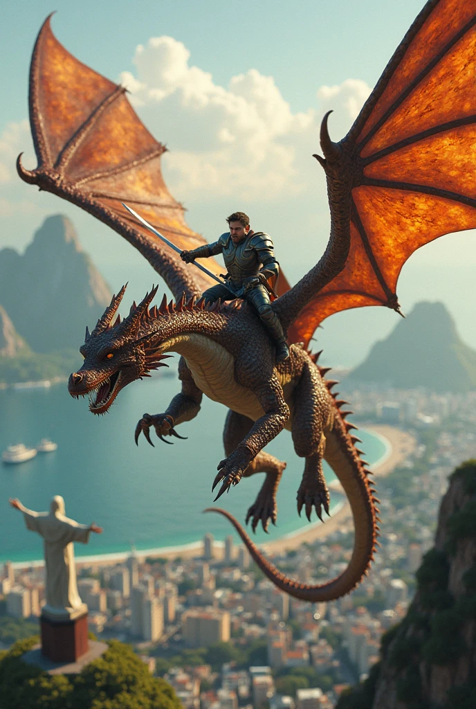 Big mythical dragon with huge penis