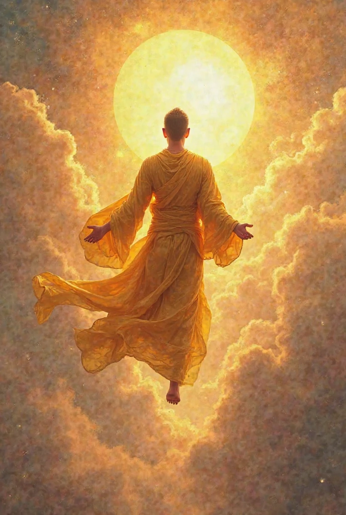Mount of prayer, a man covered in glory