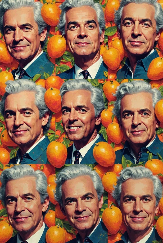 Create an 8k image of sexy 80 year old men holding a large banana