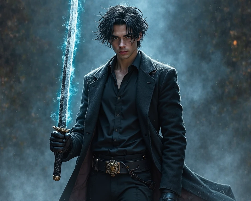 Anime picture of hades god of the underworld holding a sniper