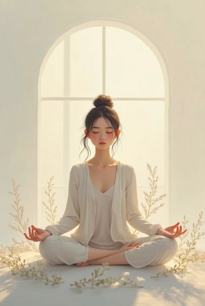 Do one but sitting on the floor with your legs crossed with your eyes closed and let thoughts come out of your head showing control of emotions. 
