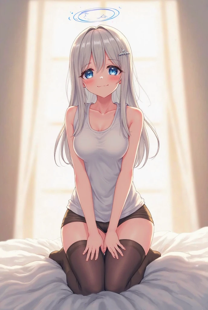 very cute and beautiful girl,(Very detailed美しい顔), (smile),blush,Black Hair,Seraphim,((White Hair、long hair)),(White Shirt、Pleated navy blue pread your legs、Squat)、Sitting、(From below)、(Lace panties), Country road, (Highest quality,masterpiece:1.0),Absurd,High resolution,Super detailed,Very detailed,32K,8k resolution, Intricate details,Movie Scenes,Detailed Background,alone,Dynamic Angle,