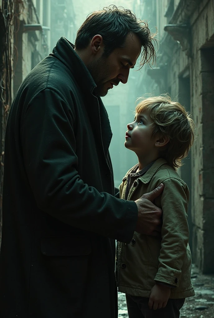 Foto RAW, foto retrato a man standing next to a , inspired by William Crosbie, art nouveau, stunning moody cinematography, first world war, holding hand, tesla, full color still, movie scene close up, ƒ/3.5, bbc, hq, a handsome, gas, manierism, january, fernand keller, handsome, comforting, promotional still, teaser, sombras duras, Cinematic Shot, dramatic lighting