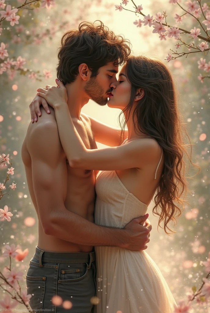 (((man and woman having sex in various position))) (1 gorgeous hijabi malay girl wearing thongs and arm sleeve, topless, wearing plain hijab, she is hugging 1 handsome man 40 years old with slick back hair, he is shirtless and wear panties) ((he is having sex with her)), dynamic pose, ultra realistic, masterpiece, maximum quality, detailed skin texture, skin pores, film grain, eyes closed, skin marks, moles, highly detailed skin, fantasy flower garden, (flowers blooming densely in background), lisianthus, pale pink and light azure color grading, surreal and dreamy environment, ethereal foliage, high contrast, ink strokes, over exposure, abstract, (watercolor painting by John Berkey and Jeremy Mann, brush strokes), flower petals and leaves flying blown by wind, film grain, film noise, cinematic composition ((KAMASUTRA)) ((wind blowing dramatically)) ((man with slick back short hair))