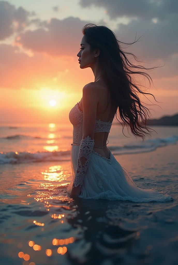I can't be separated from me.
I'll see you again someday, and until that day I'll say goodbye to you.
If you're lying, you don't have to tell me anything.
You're leaving, because that's all I know.
I stared at each other, and I wasn't a pretty woman.
At least let me decorate it with a smile at the end
What if tears melt sorrow and overflow?
I want to drink those drops again.
As long as you continue to stay in the dignified pain chest
We will never forget you
Forgive me, love, sweet dreams were swept away by the waves.
I'll see you again someday, and until that day I'll say goodbye to you.
Over time, getting to know you one by one.
As time went on, I lost track of them one by one.
Likening the fading love to a sunset.
Saudade will certainly remain there
Even the words that spun your thoughts, if you carry the shadow on your back,
I want to be a silent shell at the bottom of the sea
I wish I could go back to the sea without anyone disturbing me.
Let me remind you quietly
Give up and fall in love, blue expectations only cut through me
Tell him... Lonely... No problem... lonely
Repeated common stories
Meeting and parting, crying and laughing, liking and hating
Forgive me, love, sweet dreams were swept away by the waves.
I'll see you again someday, and until that day I'll say goodbye to you.
Because by your side, I certainly felt eternity.
Scorching the night sky, I lived with love.
