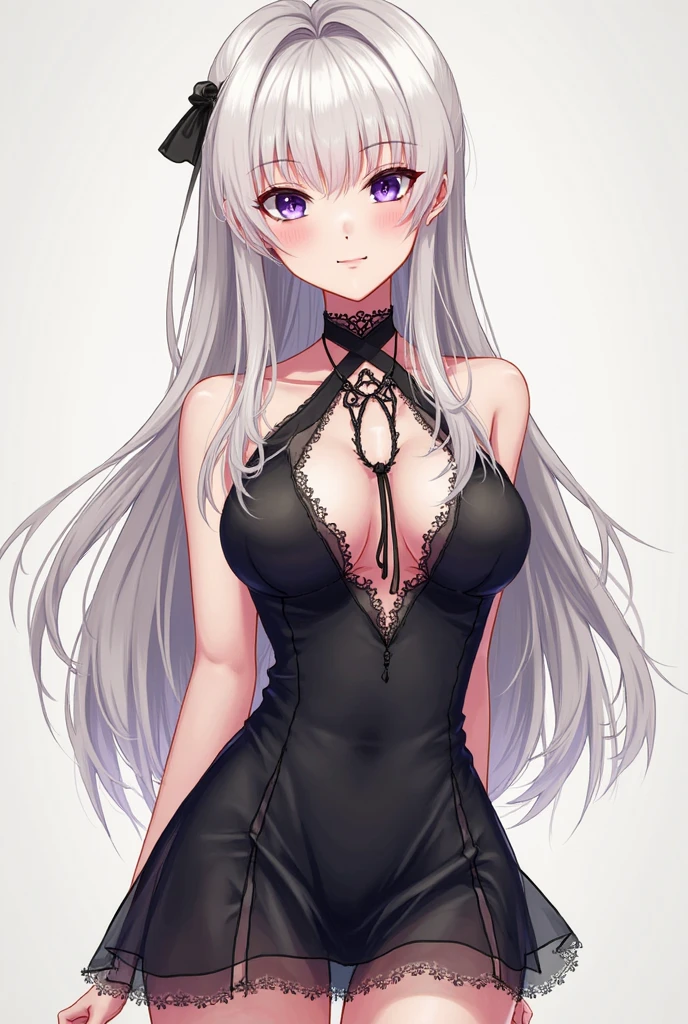 <lora:mdaStarouStyleNSFW9mb_v2:0.6>, <lora:beautifulDetailedEyes_v10:0.5>, a girl in a cozy room, tight dress, laces, detailed face, single long braided ponytail over shoulder, pelvic curtain, thigh highs, small breasts, lace underwear, cleavage, white hair, deep red eyes, tan, jewelry, stool