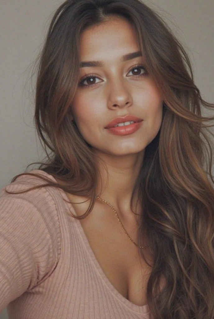 1girl 22 years old, solamente, Cabello largo, senos, Mirando al espectador, cabello rubio, hombros desnudos, brown eyes, jewely, cuerpo completo, collar, fuera del hombro, pullover, labios, realista, nariz, Flirting with the camera in a club with a bra covering her breasts