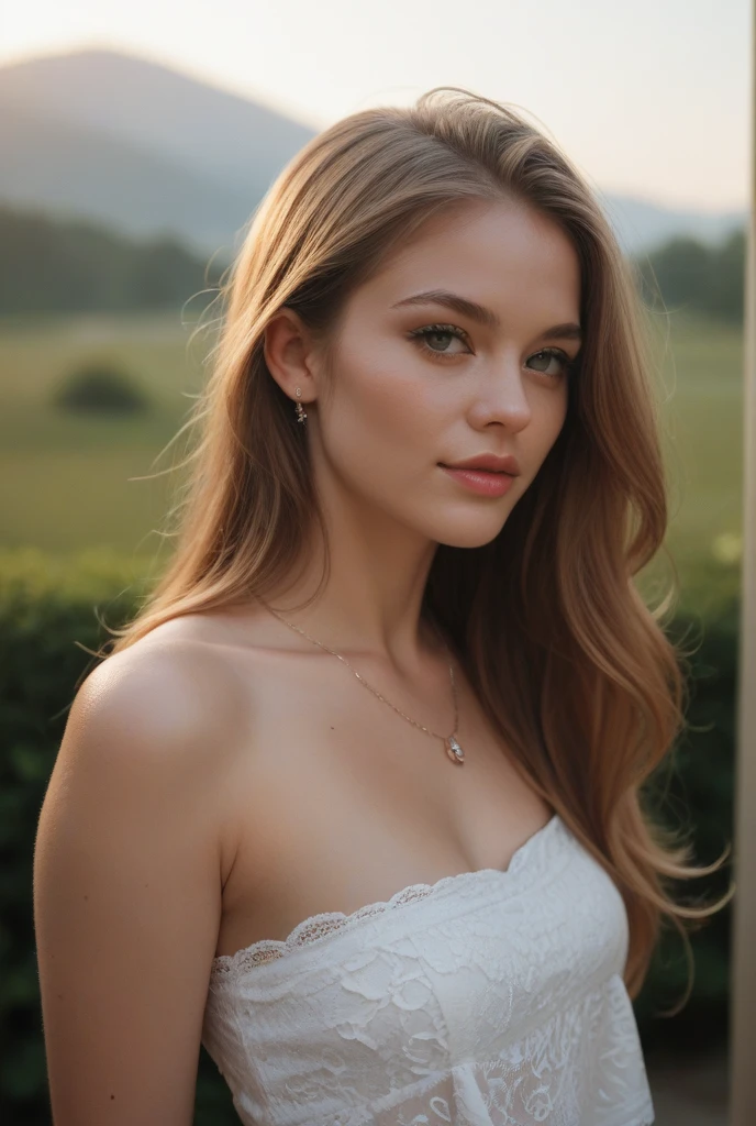 1Women, unique faces, (beautiful women, blonde hair), (smile:1.2), (beautiful lace costumes), (Best Quality:1.4), Realistic, extremely detailed CG unified 8k wallpaper, highly detailed, High-definition raw color photos, professional photography, Realistic portrait, Close up portrait of Women, Outdoors, Beautiful scenery, grassland, nature, vastness, elegance, Beautiful detailed, upper body photos, (Fine face:1.2),