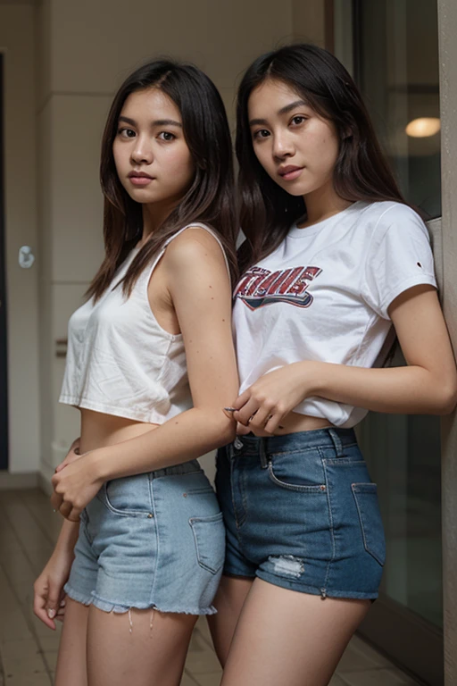 create a 4D illustration of an realistic photo real boy and girl sitting with lovely casually on top of a social media logo" facebook".the character must wear casual modern clothing such as jeans jacket and" Nick "logo shoes.the background of the image is a social media profile page with a user name" Tun Lin" and a profile picture that match.