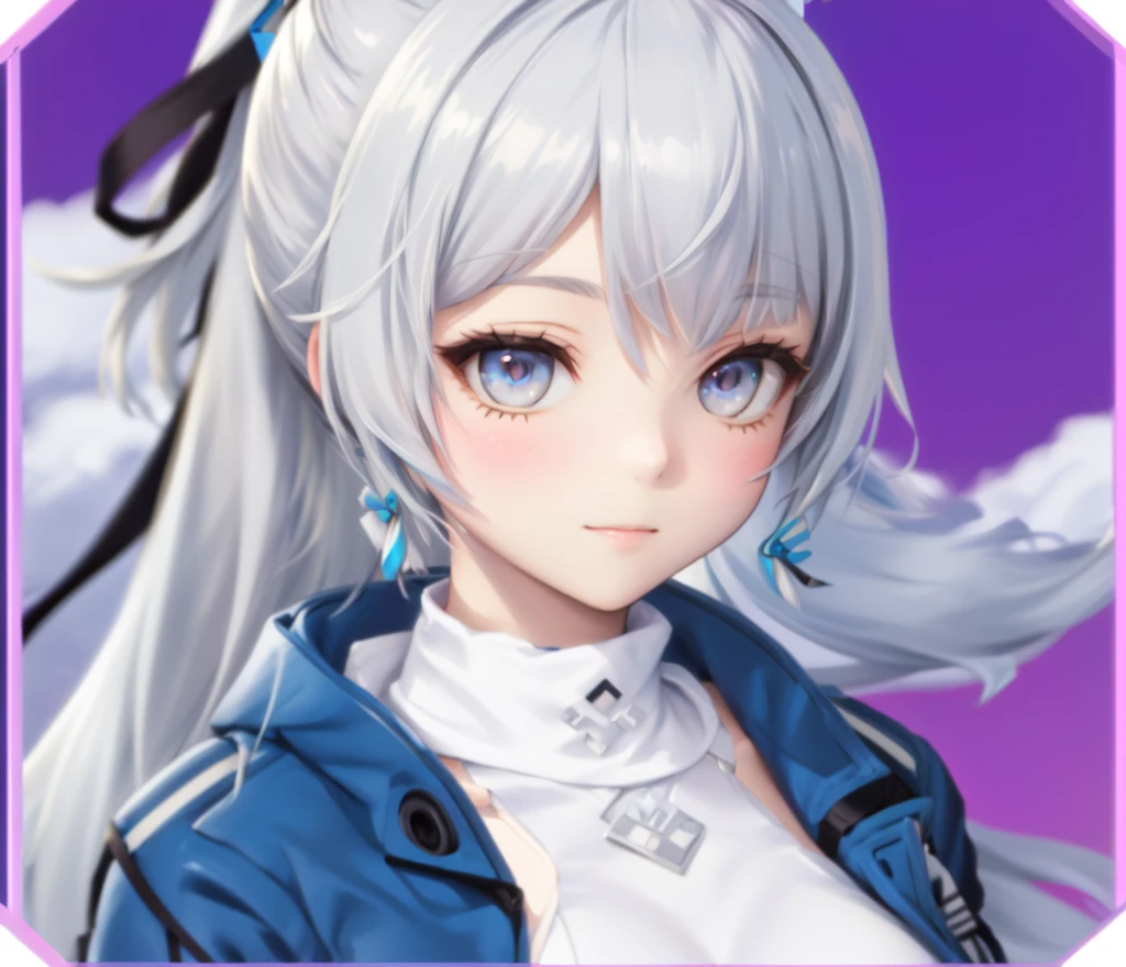 (masterpiece, best quality:1.2), solo, 1girl, vestiadef, smile, looking at viewer, braid, cone hair bun, jacket, white dress, earrings, pink background, bubble, sparkle <lora:hololive_zeta_v2:1> <lora:FEA S Rank:1>