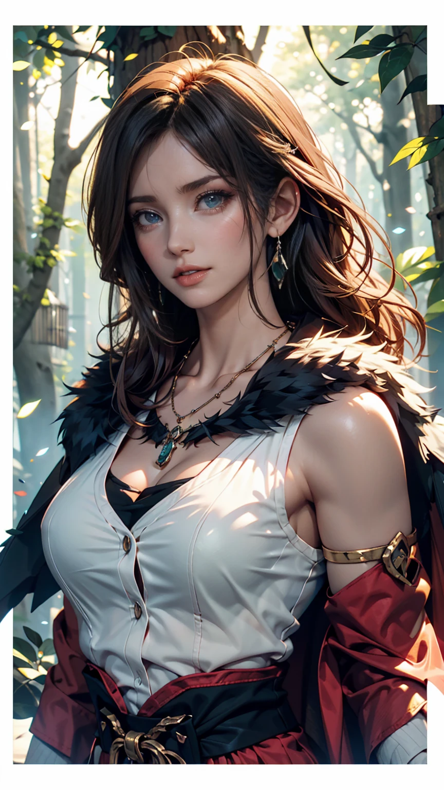 portrait of a steampunk girl at a party, (white crop top:1.2), small breast, black and blue leather, tattoo, hyper detailed, ultra sharp, long auburn hair in braids, 8k, (insanely detailed:1.5), half bust photograph, 20 megapixel, canon eos r3, detailed skin, pale skin. [The character is surrounded by mist, evoking a mysterious and eerie atmosphere. The lighting is dark and atmospheric, with smoke adding a touch of sinister ambiance. Best quality image, HDR enhancement, showcasing the utmost level of detail and realism, full body shot:1.5]. [8K, Best Quality, Ultra High Resolution, (highly detailed CG unity 8k wallpaper), (best photo), (best shadows), isometric 3D, octane rendering, ray tracing, highly detailed, (Best quality, 4K, 8k:1.2), absurdity, ultra detailed, (realistic, photorealistic, photorealistic:1.37), complex parts, HDR, (complex parts:1.12), (hyper detailed, hyper realistic, Soft lighting, spicy:1.2), (complex parts, Hyper detailed:1.15). Blurred foreground. (backlit), masterpiece, high quality, brightness, chromatic aberration, foggy smoke, shadows, contrast, clear sky, (warm hue, warm tone), high details, natural reflections]. (YES SFW)