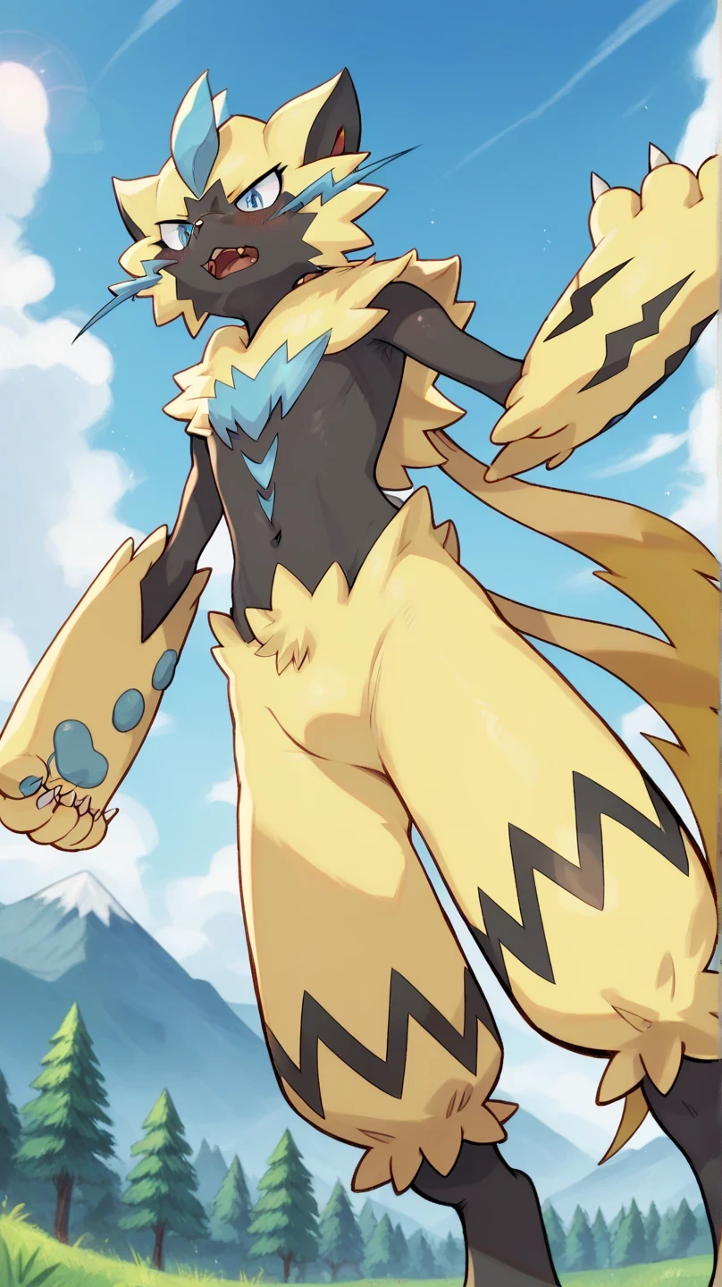 Pokemon's new character is a cat with a tail and tail - SeaArt AI