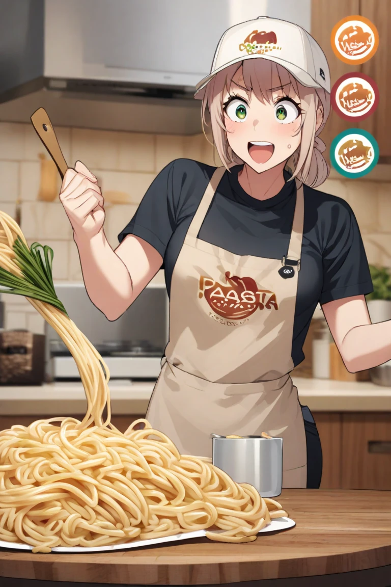 Create a funny logo for my Instagram account selling pasta at home with delivery 