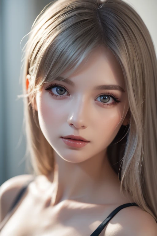 Anime - brunnya,Beautiful and cute supermodel, Long shot,view the viewer, Portrait, Photography, Detailed skin, Realistic, photo-realistic, 8K, Highly detailed, full length frame, High detail RAW color art, Piercing, diffused soft lighting, Shallow depth of field, Sharp focus, hyper photorealism, Cinematic lighting，Shot with a Sony mirrorless camera