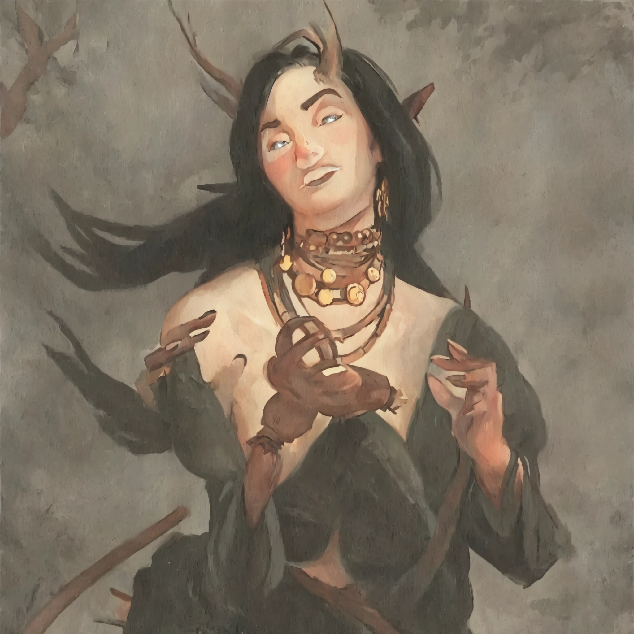 score_9, score_8, score_7, score_8_up, score_7_up, 1boy, solo, worried expression, looking down, handsome elf, masculine features, long black messy hair, hyper dynamic pose, wearing a black peasant medieval tunic, wide shoulders, tall lean body, portrait painting, flat shading, emotional scene, neon highlights, cartoon, in gougoupaintleaves style:1.5, cartoon, illustration, sketch, sketch lines, gouache painting, full body shot, focus on face, dynamic angle:1.5, illustrStyle, novuschroma57 style cartoon, novuschroma style, pastels on black