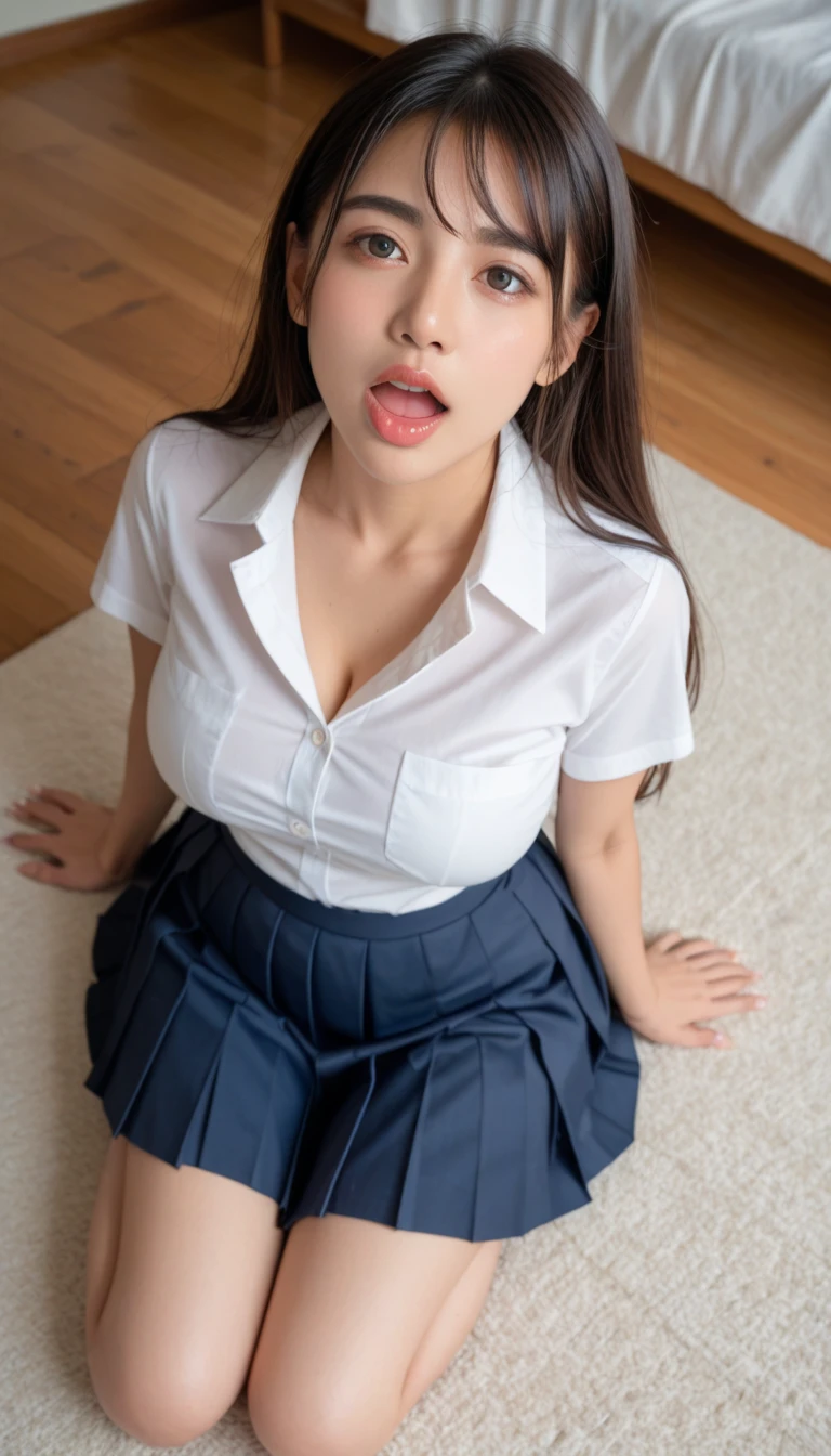 (masterpiece, best quality:1.2), in the garbage pile , In a pile of putrid garbage , school girls outfit, tight shirt , wet clothes, soaked, wet hair, wet skin, translucent, glistening with oil , dishevelled , skirt dark red , plaid skirt , pleated skirt , Tight shirt , white Shirt , school girl , red knot , red bow , school , big breasts , big tits , vomiting Food scraps from mouth flowing down stained her shirt , vomiting Food scraps from mouth flowing down her shirt , Puked up flowing , vomiting Food scraps from mouth pour down stained her shirt