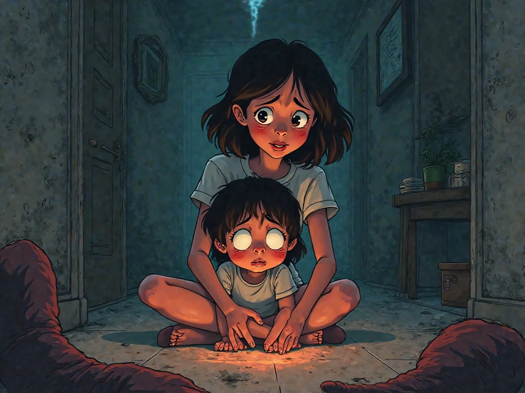 Siliping girl bad mom 