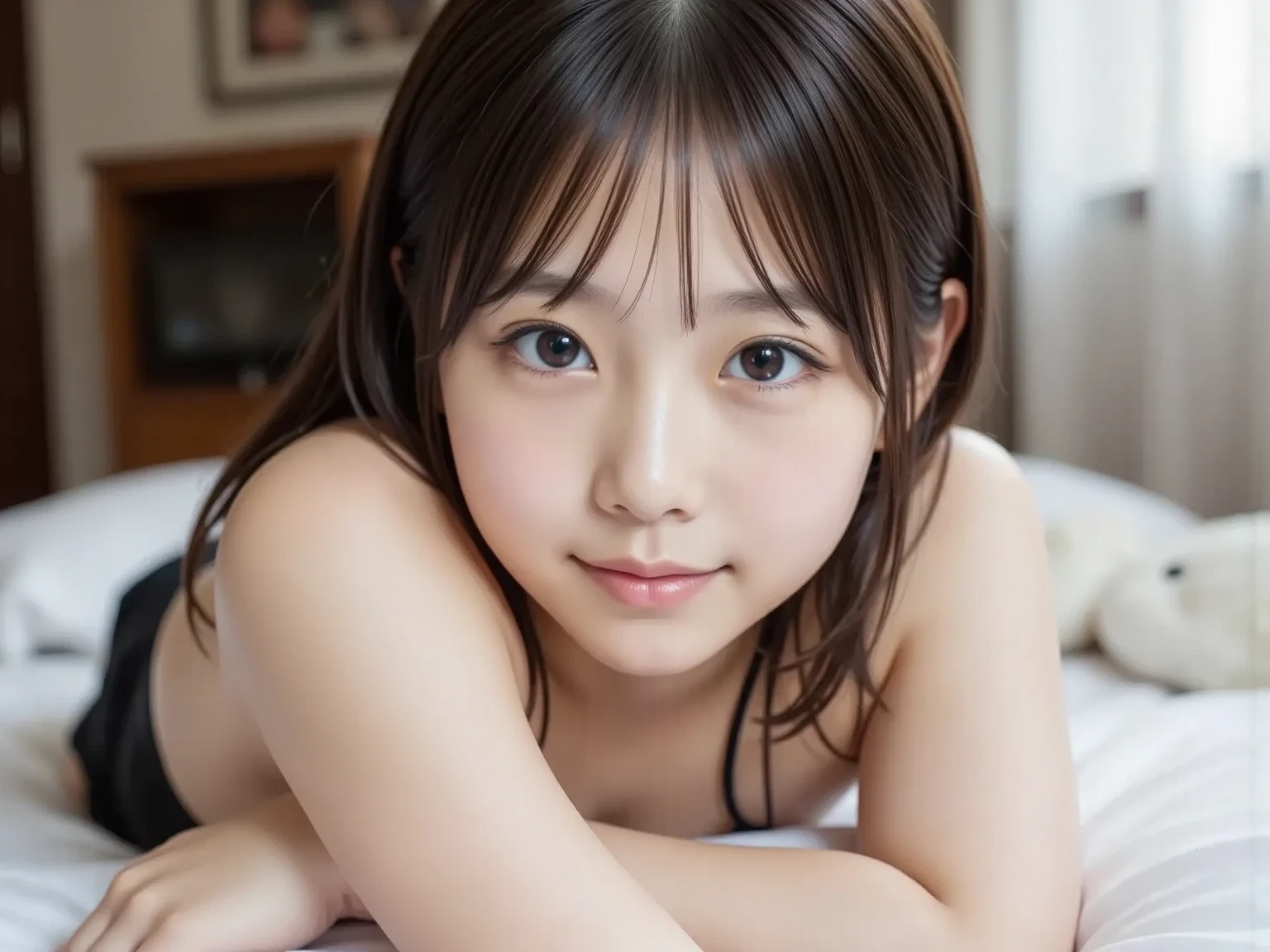 (highest quality, 8k, 32k, masterpiece, :1.ung Japanese Woman,10 yed,low length,Small breasts