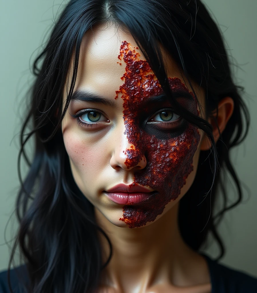 Sexy girl with saw mask