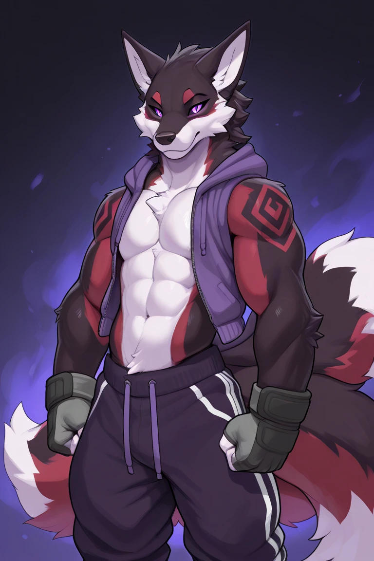 ASCII<lora:FurryCoreV2New-07:0.5> FurryCore <lora:vrcfurry_v42:0.5>  furrender style, full body, nude muscular husky and human, seductive expression, hmoma, detailed graphic hoodie, abs, huge penis, anime, professional photography, vintage, realistic fur, high detail, photo shoot, good lights, good colors, good composition, monocolor, bicolor, good face, (cute:0.7), teenager, masterpiece, extremely detailed furs, 8k,  soft fur, perfect composition, detailed shading, dynamic pattern with accents, detailed style, soft, ((black background))