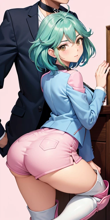 score_9,score_8_up,score_7_up,score_6_up, source_anime, 1girl, solo, (((EPpkJessie))), long hair, blue eyes, red hair, hair slicked back, grey plaid skirt suit, suit and tie, (((three-piece suit))), silk dress shirt, shirt and tie, necktie, ((blazer)), ((suit jacket)) ((waistcoat)), ((bodycon miniskirt)), stockings, high heels, tie clip, pocket square, tailored suit, (((cufflinks))),
kneeling, bathroom, bukkake, blowbang, blowjob, oral sex, fellatio, facefuck, deepthroat, cum on face, saliva