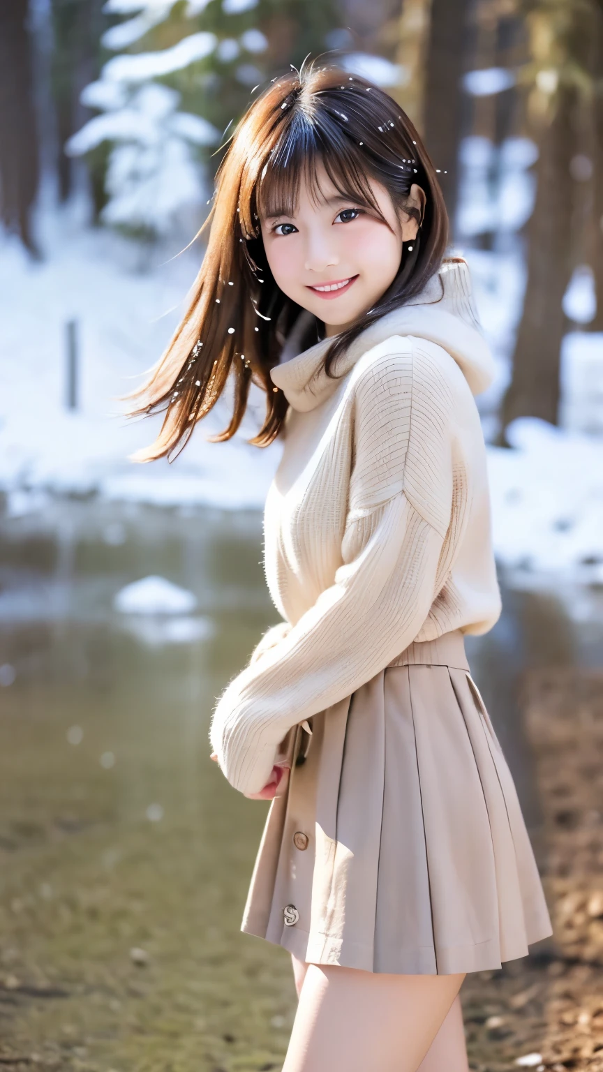 High resolution、High level image quality、In 8K、real live action、生picturegraphy、highest quality、masterpiece、超High resolution、生picture、Len、beautiful feces、table top、((Obscene content))、For adults、charm of 、absurd、((((Japanese elementary school student))))、japanese girl、((8-year-old))、((With a round face))、((Tanuki face))、((cute little face))、white skin、(Chubby body type))、、Physical examination of adolescents、、knees、 thighs thighs thighs、solo、whole body、very nice、(((White knitted sweater )))、 ((Pussy))、(Mansuji)、（Photoreal：1.37）、photon mapping、realistic、radio city、物理ベースのLenダリング、depth of field rally background、picture、(((Japanese junior idol)))、sparkling eyes、glossy lips、too bright natural light、bright sun、too bright sunlight、(((((8-year-old)))))、(((Pussy)))、(Mansuji)、((white sweater))、red muffler、open your legs、please open your legs、show off,(((dog pose)))、(((Show me your vaginas)))、NSFW、((The background is a snowy landscape))、((Red wool scarf))、(((alone)))