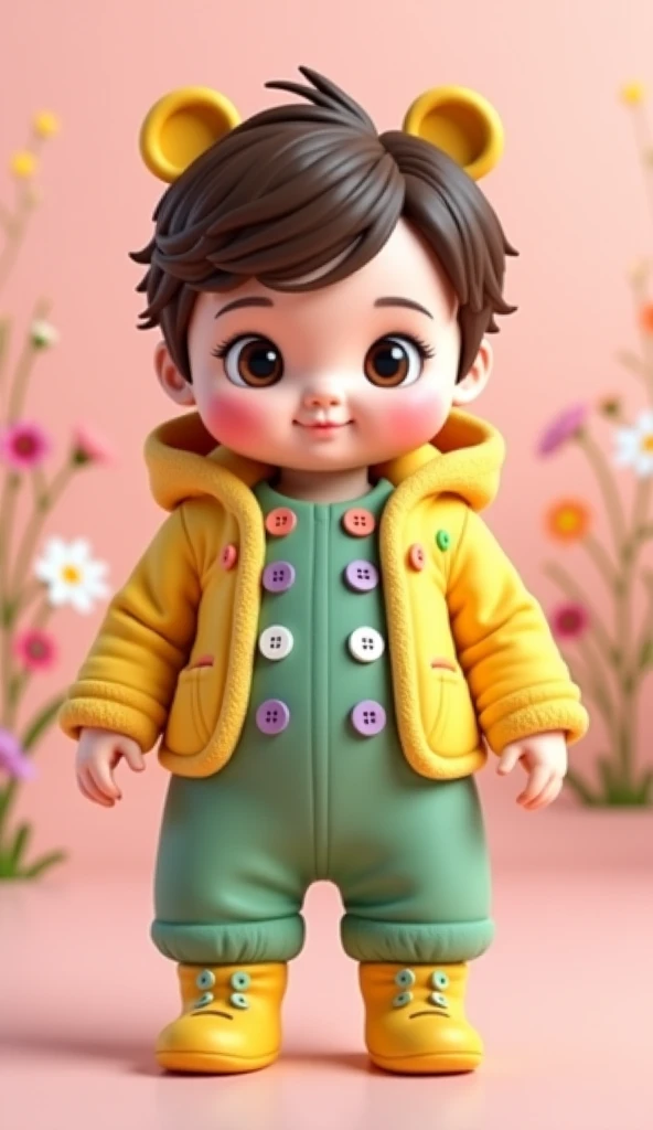(masterpiece), (best quality), (ultra-detailed), (full body: 1.2), Super cute, Pixar, Baby, image that soothes baby with current trend, with images of various animals children's style, Pixar style, bright color palette, natural light, simple background with pure colors, Octane rendering, trend on Artstation, beautiful, ultra wide angle, 8k, HD, realistic