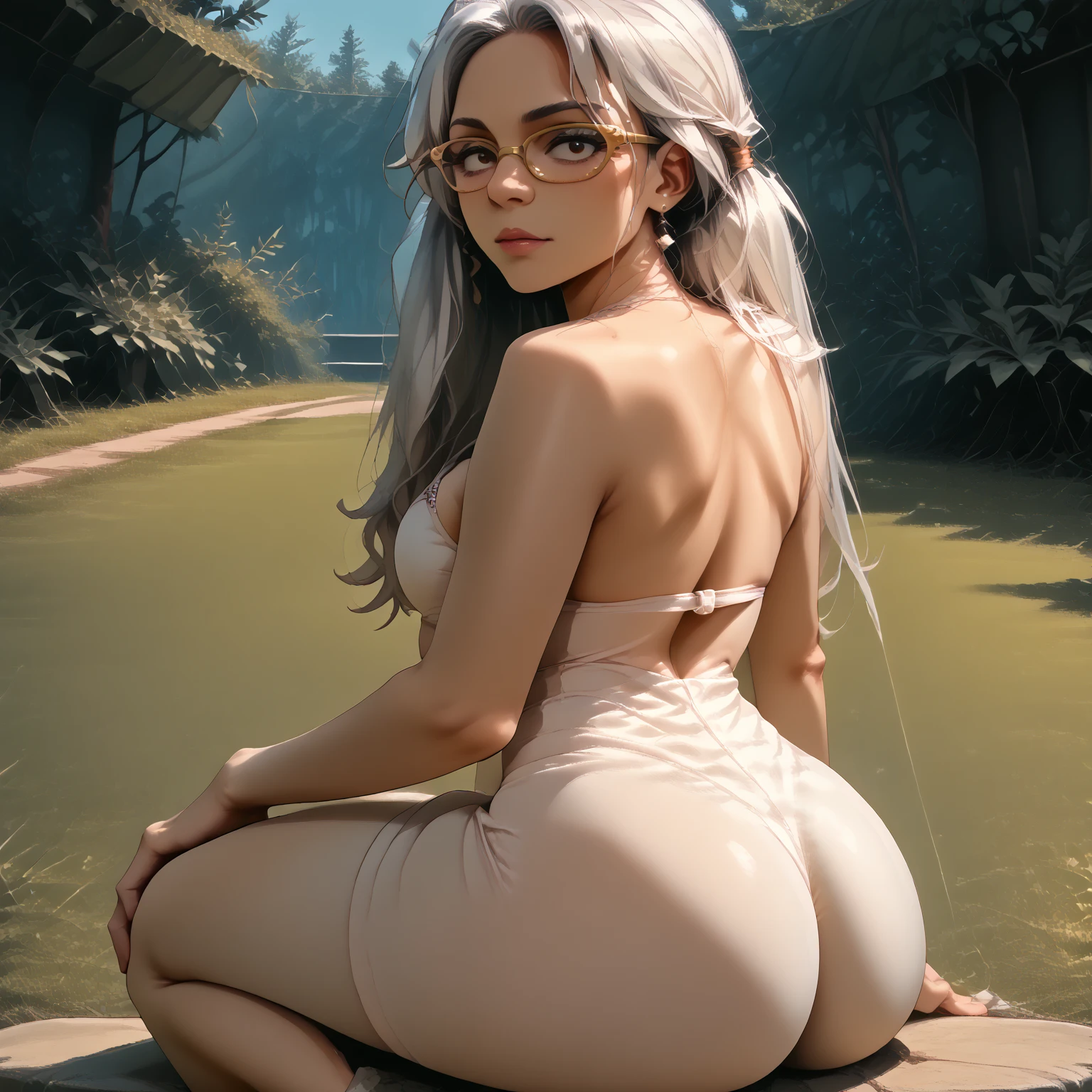 Full body photo of a cute naked bunny girl,(((1girl))),((bunny girl with extremely perfect and beautiful naked body)),(((bunny girl:1.5,ana de armas bunny-girl))),(((bunny black ears:1.5,bunny black ears on head:1.5,big bunny black ears))),(24 years old), small b-cup breasts, caramel colored nipples, pink thigh high fishnets stockings with white and black lace
(B-cup chest:1.4),(((white hair, black bangs, pink highlights twintails hair with huge magenta bows, shoulder length white hair))),((magenta_eyes)),intricate eyes,beautiful detailed eyes,symmetrical eyes,big eyes:1.5,((fit)),(((lustrous skin:1.5,tanned skin: 1.5, moca skin tanned,shiny tanned skin, tan lines on breasts,shiny body,,exaggerated shiny skin,illuminated skin, tan lines)))narrow waist,wide hip,athletic body, thick thighs,detailed body,(detailed face)),tribal tattoos under breasts and on arms
slutty,seductive, cowgirl position((( totally nude)))(((laying back facing viewer with legs spread wide, exposing tight shaven female genitalia and anus)))
((Pink bow at the neck)), (((topless, exposed firm b-cup breasts))), ((magenta ribbons on her wrists)),((touching shaven female genitalia)),pink thigh high fishnets stockings, with black and purple lace around edges
(Cowgirl pose:1.0),solo focus,embarrassed,(centered,scale to fit dimensions,Rule of thirds),
((Dark forest)),scenery:1.25,((intricate scenery)),((dark forest background)),
(Glossy pastel ornaments),highres,sharp focus,(ultra detailed,extremely detailed),(photorealistic artwork:1.37),(extremely detailed CG unity 8k wallpaper),(((vibrant colors,vibrant theme))),(intricate),(masterpiece),(best quality),artistic photography,(photography taken by sldr),(intricate background),perfect rendered face,perfect face details,realistic ana de armas face,photo realistic,((intricate detail)),(((realism))),