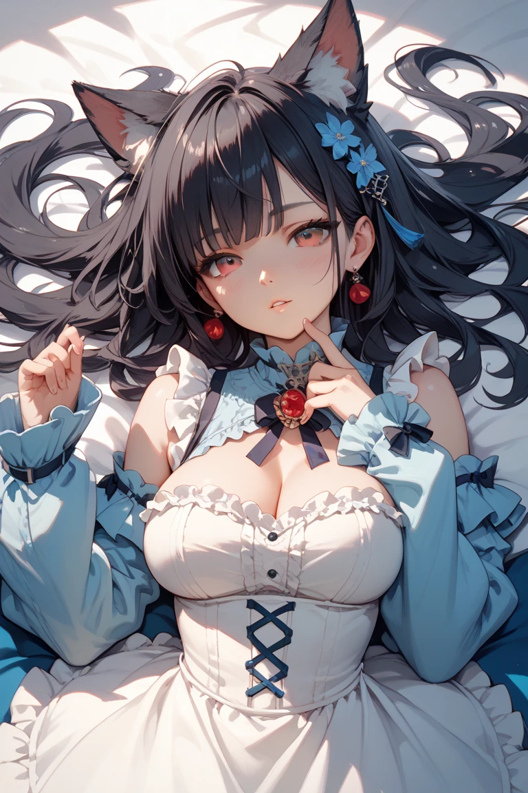 Anime Kawaii sexy Perfect Slim sensual body large breast and huge thighs, An intricate and highly detailed illustration of anime (Young girl) A beautiful glamorous and voluptuous girl with long black hime-cut hair in a ponytail, looking directly at the viewer, wearing a loose jacket without a bottom, sitting and smiling, (best quality,4k,8k,highres,masterpiece:1.2),ultra-detailed,(realistic,photorealistic,photo-realistic:1.37),detailed eyes,detailed lips,extremely detailed face,longeyelashes,portrait,chiaroscuro lighting,dramatic lighting,dark moody colors,dramatic colors