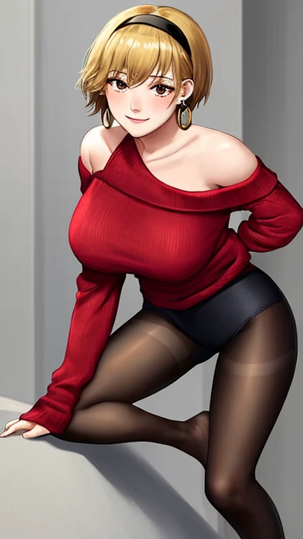 (NSFW), Misae Nohara, milf, 1 girl, thick thighs, sexy legs, hourglass figure, half naked, Looking at the viewer with seductive eyes, man woman sex, exposed breasts, brown short black hair, seductive expressions, seductive pose, hard nipples, exposed vagina, hard sex, best quality, highres, bbyorf, gold earrings, large breasts, jewelry, off shoulder, red transparent sweater black stockings, high heels, sweater transparent dress, long sleeves, no panties, outdoors,