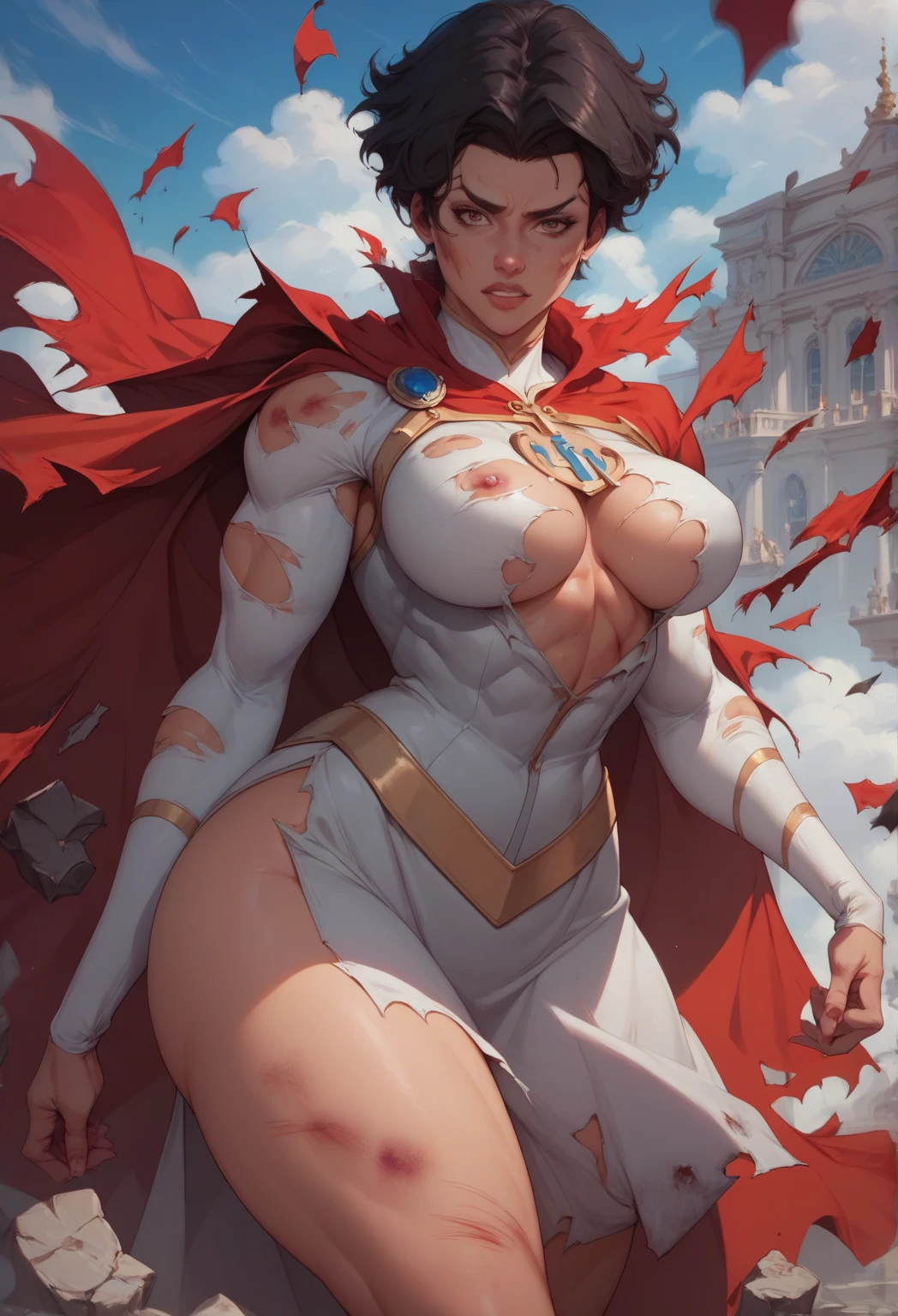 Supergirl,Bigchest,long leges,Big breasts Thin waist, Bikini