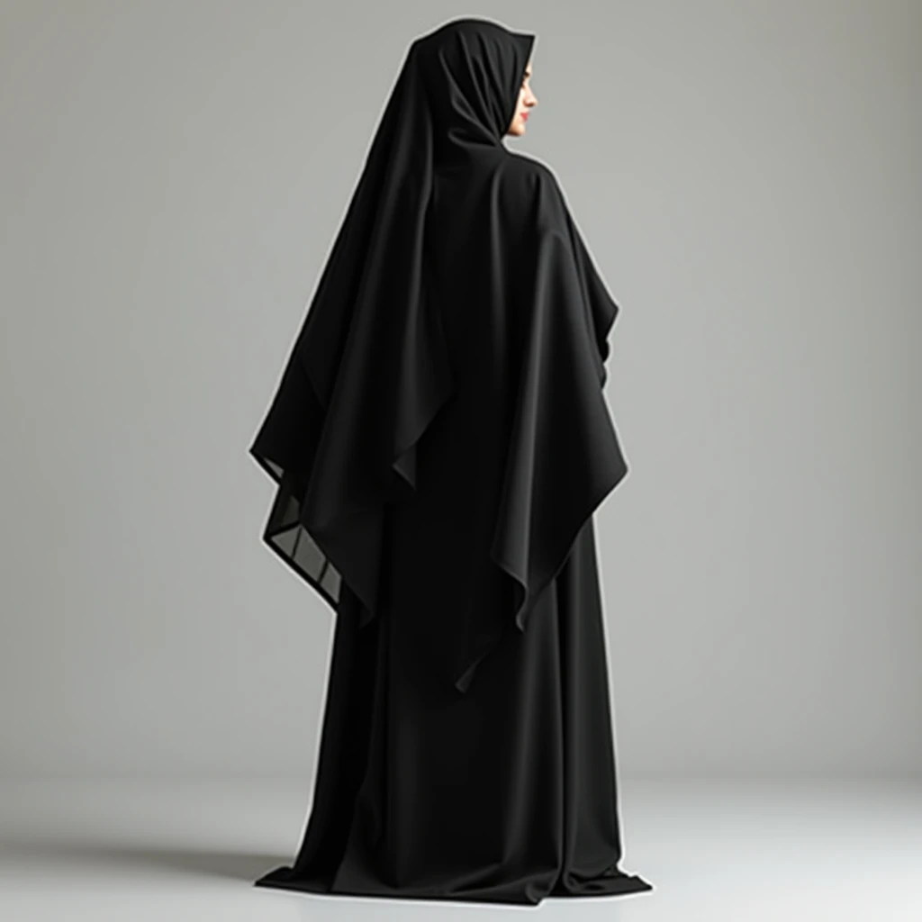 Muslim girl with fully covered burkha