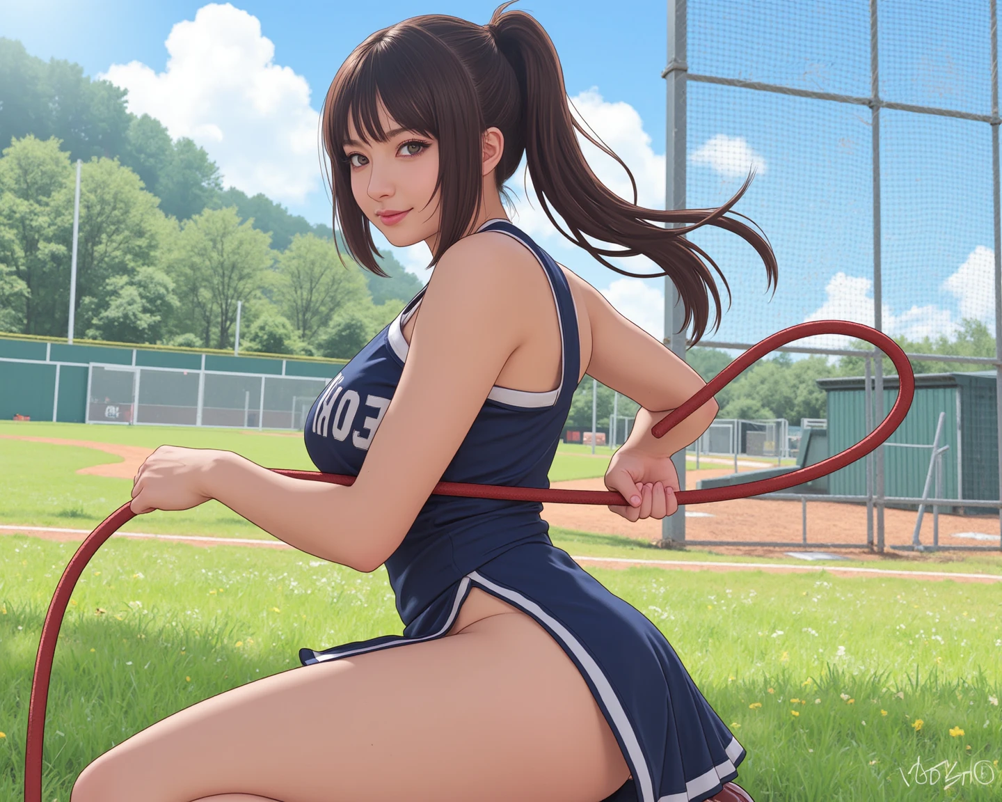 pieces fly、masterpiece、highest quality、Super detailed、High resolution、High resolution、8K portrait、Unity 8k壁紙のHigh resolutionCG、unity 8k wallpaper、cute type little:1.5、:1.5、Highly detailed CG unity 8k wallpaper、realistic、real person、cute type little、 portrait photography、shiny skin、High resolution、(16 years old:1.2)、(1 girl)、beautiful clear eyes、very detailed explanation、delicate face、nice lips、slender body、Same with big breasts thin waist、thin legs、(Tennis court near the net:1.6)、1 girl, cute type, perfect face, seriously, (blush:1.5),((There are a lot of people nearby:1.4))Same with big breasts,((tennis wear:1.3)),(((clothing lift:1.5))), (((I have nipples)))、Detailed description vagina,show vagina,spread legs,spread ,((cum in vaginas:1.4))