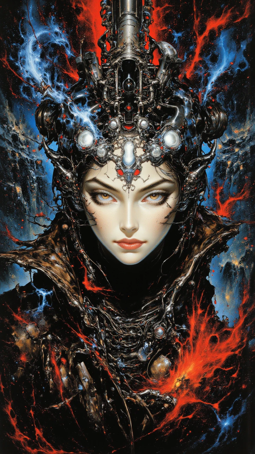 (body horror:1.4), (biomachine:1.3), (bloody:1.2), living being, (nipples), (colorful:1.2), Hans Giger, many hands, (zentangle:1.2),
oil on matte canvas, sharp details intricate, highly detailed, digital painting, rich color, smooth, sharp focus, illustration, Unreal Engine 5, 8K, art by artgerm and greg rutkowski and alphonse mucha
(masterpiece,detailed,highres:1.2),
