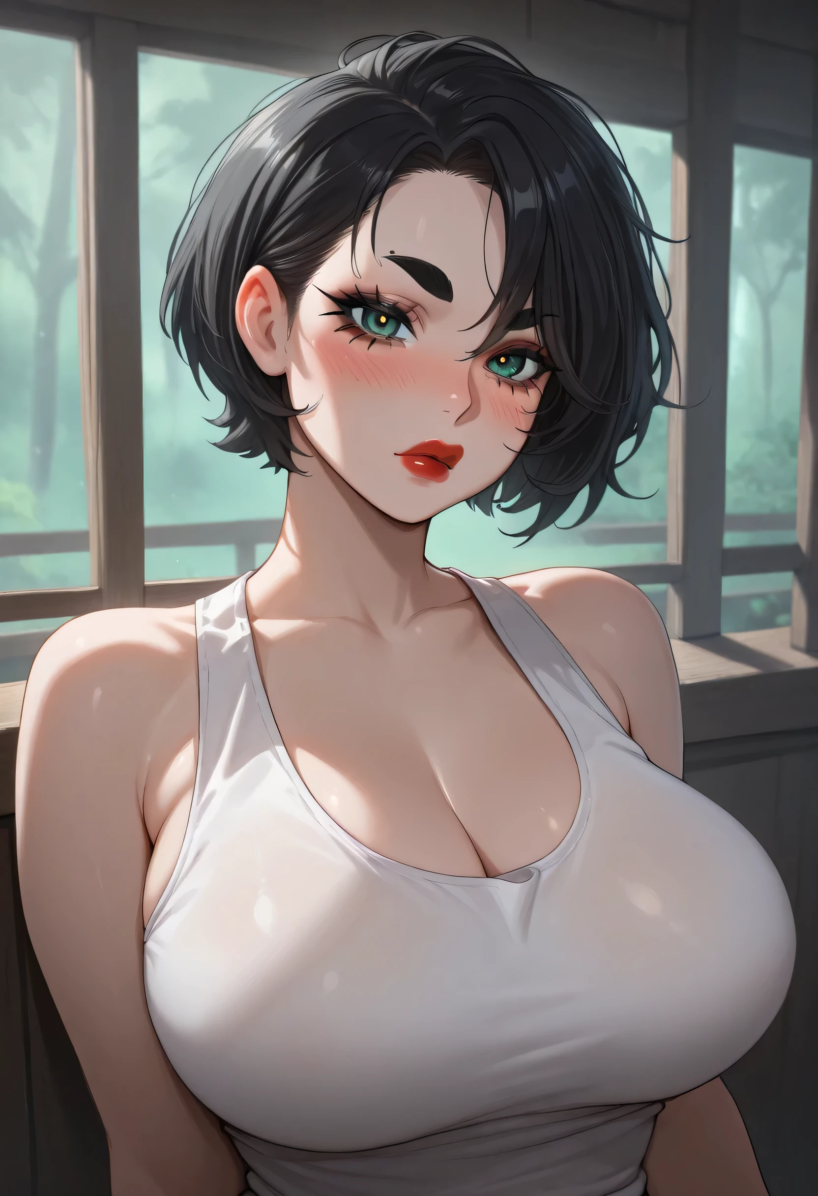 (8K, foto cruda, Fotorrealista:1.25) ,( brillo de labios, Eyelashes, cara brillante, Piel brillante, mejor calidad, ultra high resolution, profundidad de campo, Chromatic aberration, caustics, Ample lighting, sombreado natural,kpop idol) mirando al espectador con una felicidad serena y divina, pelos rosados, ojos verdes, Asain, nudes , mostrando exuberantes busto grande y pesado, cuerpo completo 1.2, esbelta
INFO