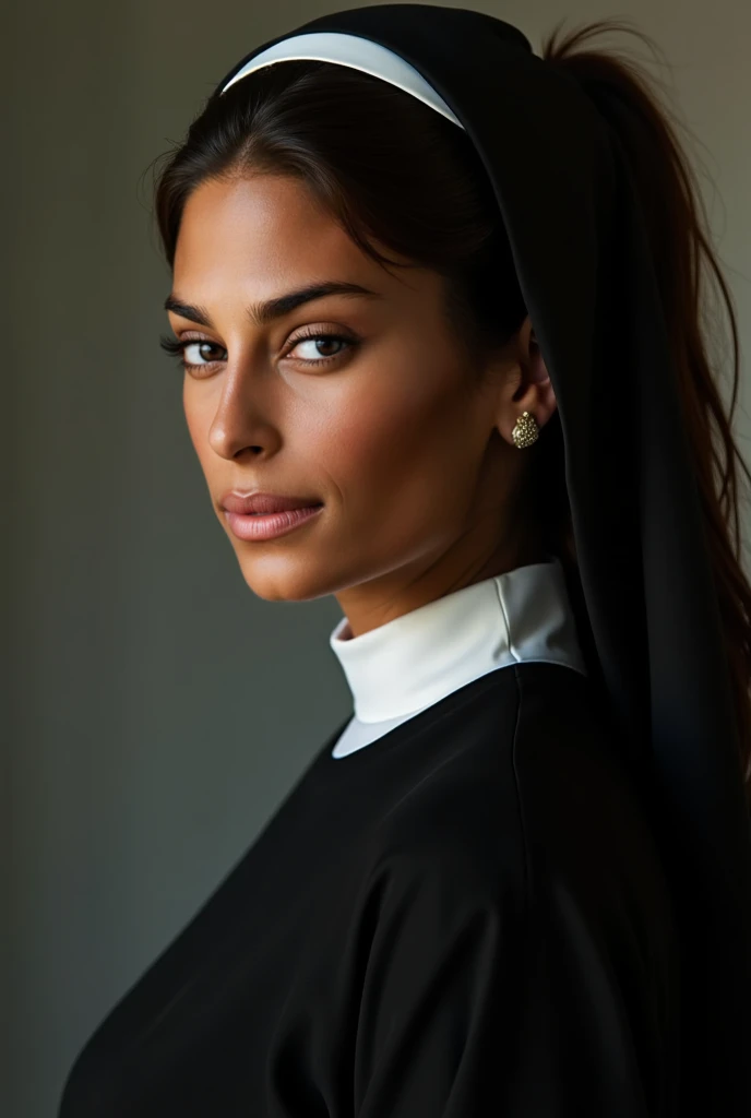 (Meilleure qualité, 8k, chef-d'œuvre :1.3), Busty Middle East Girl portant une longue tunique, Dishdasha, Le keffieh, Événement nocturne a dubai