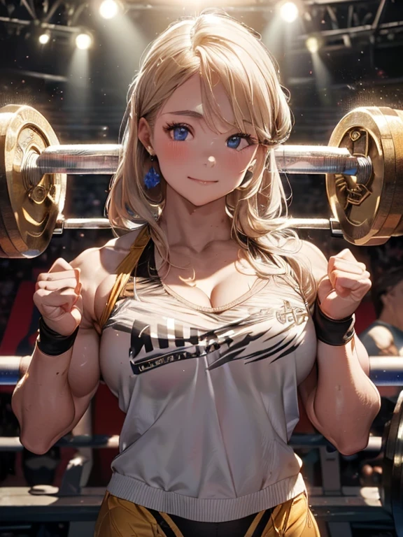 (masterpiece, best quality:1.37), ultra-detailed:1.37, hyper-sharp:1.37, anime style, An illustration of a female bodybuilder with a height of 2m who is DJing while showing off her muscles.
The female bodybuilder is 2m tall and has a muscular build.
A female bodybuilder wears a tank top and shorts, exposing her muscles.
A female bodybuilder is standing in a DJ booth and playing music with turntables and a mixer.
A female bodybuilder is playing music while showing off her muscles.
Audiences are overwhelmed and go wild with her female bodybuilder muscles.
This illustration shows a strong and dynamic representation of a 2m tall female bodybuilder DJing while showing off her muscles. You can clearly see the enthusiastic audience overwhelmed by the muscles of the female bodybuilders.