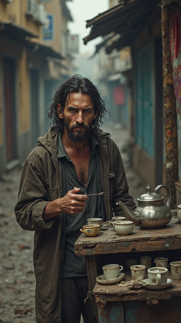 6 handsome  beggar attire
Cans, bottle, clothes, box, etc.
Write the word "KALAKAL"