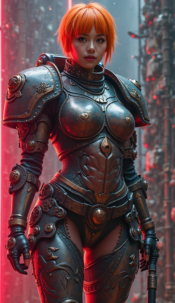 tight cyber-style machinery body armor night lord, small , black transparent shawl, steampunk, cyberpunk, robot, symmetric front view close up head shot eyes symmetry face very sharp focus realistic award winning matte drawing cinematic lighting octane render unreal engine volumetrics dtx, looking at viewer, elegant, highly detailed, majestic, detailed eyes, ray tracing., {best quality}, {{masterpiece}}, {highres}, original, extremely detailed 8K wallpaper, {an extremely delicate and beautiful} , incredibly_absurdres, colorful, intricate detail, artbook, extremely detailed CG unity 8k wallpaper, see through, white lace Nathalie Emmanuel (detailed fair and ruddy skin).backlight, ray tracing. romantic light. surrealistic. (photorealistic).full body